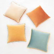 Load image into Gallery viewer, Colibri Pillow Covers (4-Pack) - Orange/Teal: 16x16 inch | Monday Moose
