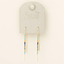 Load image into Gallery viewer, Thread Earring - Cobalt Multi/Gold
