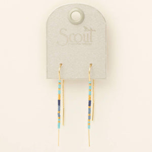 Thread Earring - Cobalt Multi/Gold