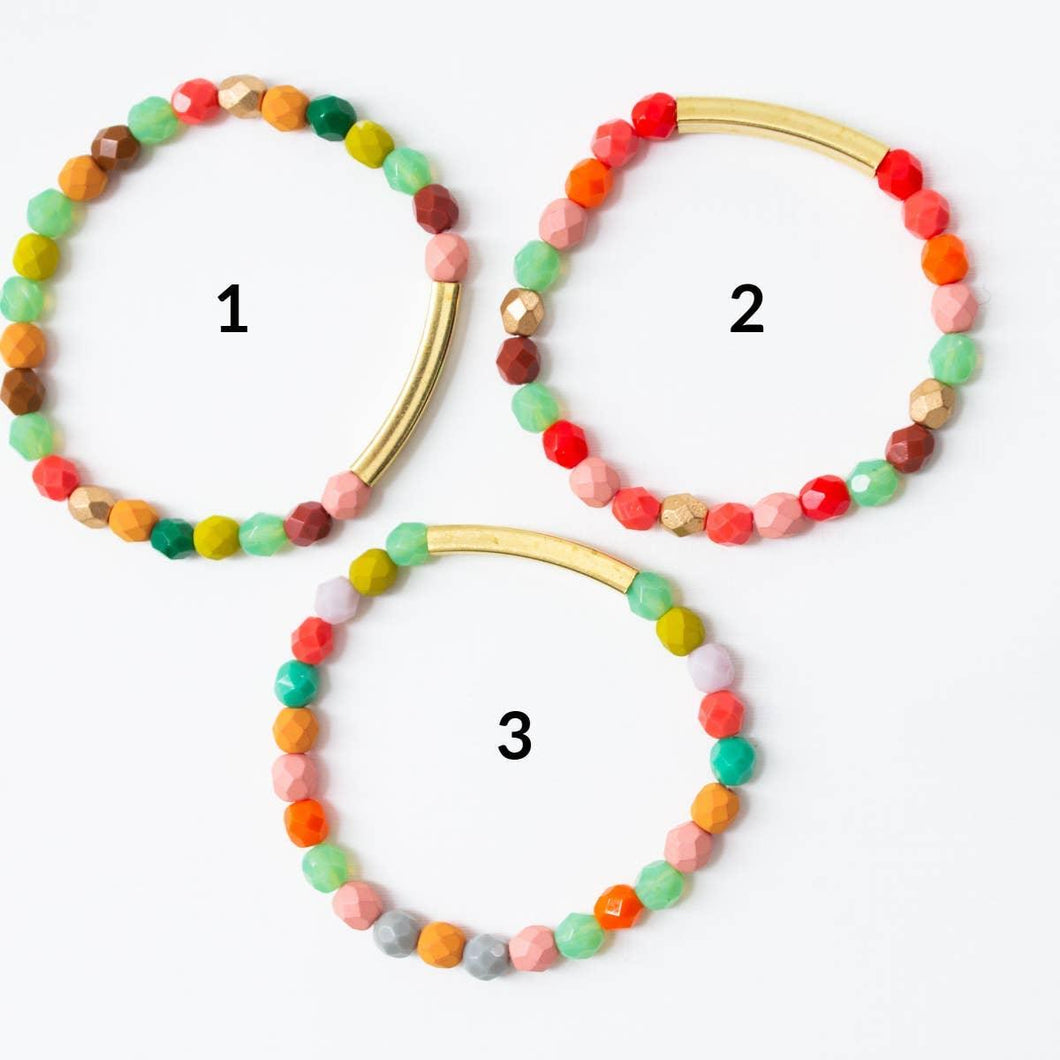 Stack Bracelet Good Vibes Colorful