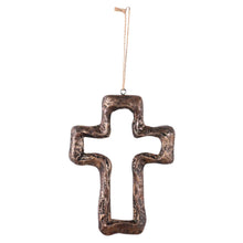 Load image into Gallery viewer, Dicksons - Brown Stone Look Resin Wall Cross 5.75H
