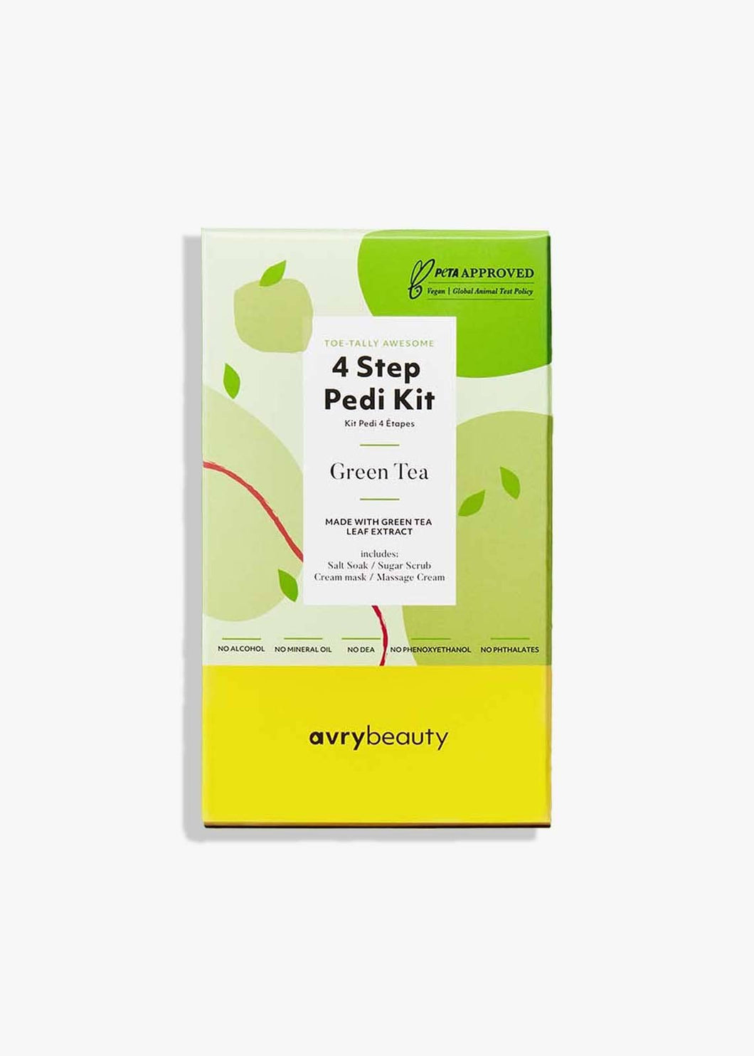 Green Tea 4 Step Pedi Kit | AvryBeauty