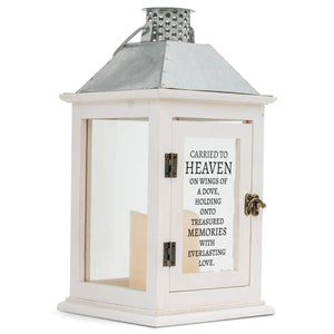 CARRIED TO HEAVEN ON WINGS OF DOVE LANTERN | Dicksons