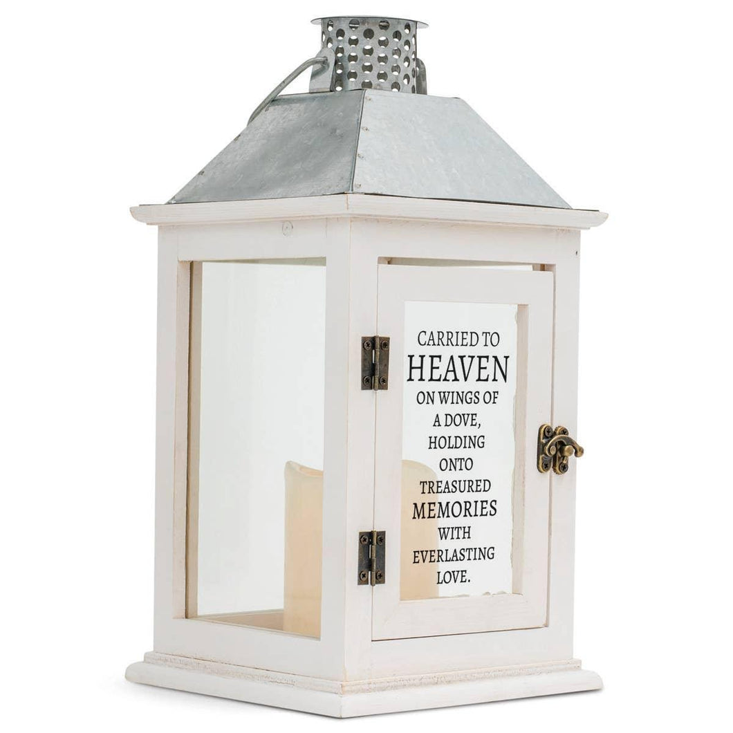 CARRIED TO HEAVEN ON WINGS OF DOVE LANTERN | Dicksons