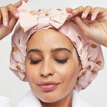 Load image into Gallery viewer, Blush Dot | Luxury Shower Cap | KITSCH
