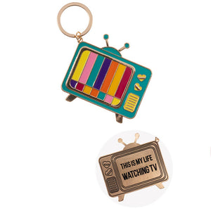 Fashion City | Retro Television Inspiration Keychain: JET / One Size
