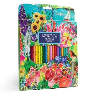 Pencils | Seaside Garden 24 Watercolor Pencils| eeBoo