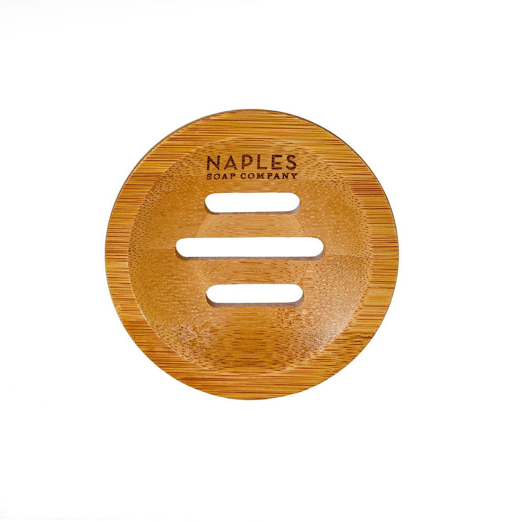 Round Bamboo Soap Dish Naples Soap Company
