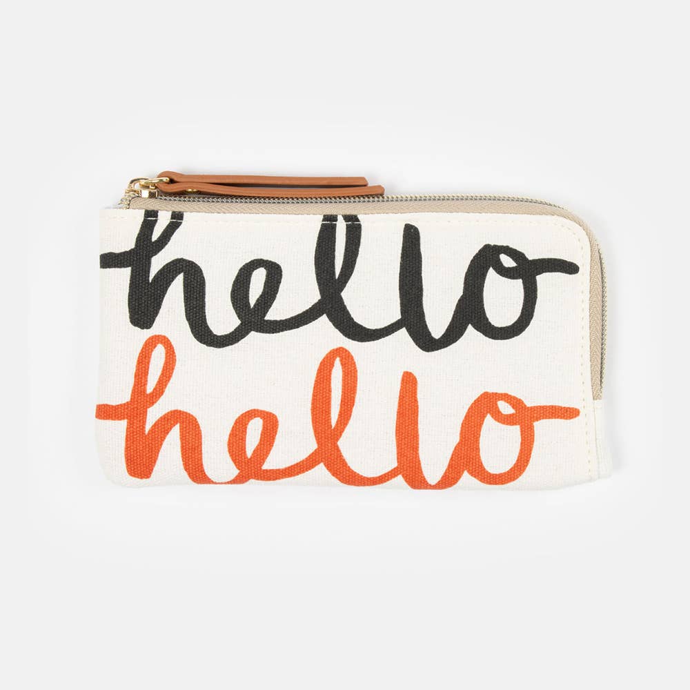 Hello Padded Glasses Zip Pouch | Caroline Gardner