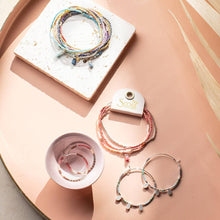 Load image into Gallery viewer, Chromacolor Miyuki Bracelet Trio - Turquoise Multi/Silver
