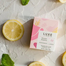 Load image into Gallery viewer, Luxe Peppermint + Lemon Shower Steamer Fizzy Bomb | Cait + Co
