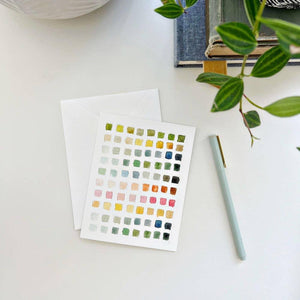 Paint swatch notecards