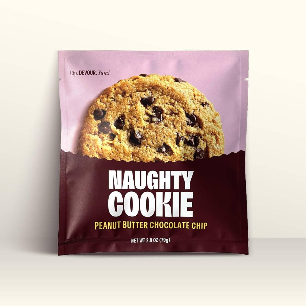 Peanut Butter Chocolate Chip Vegan Cookies | Naughty Cookie
