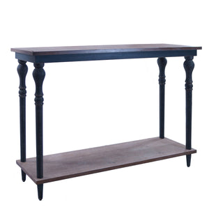 Canvas Home Collection | Black Wood Hall Table | 47"