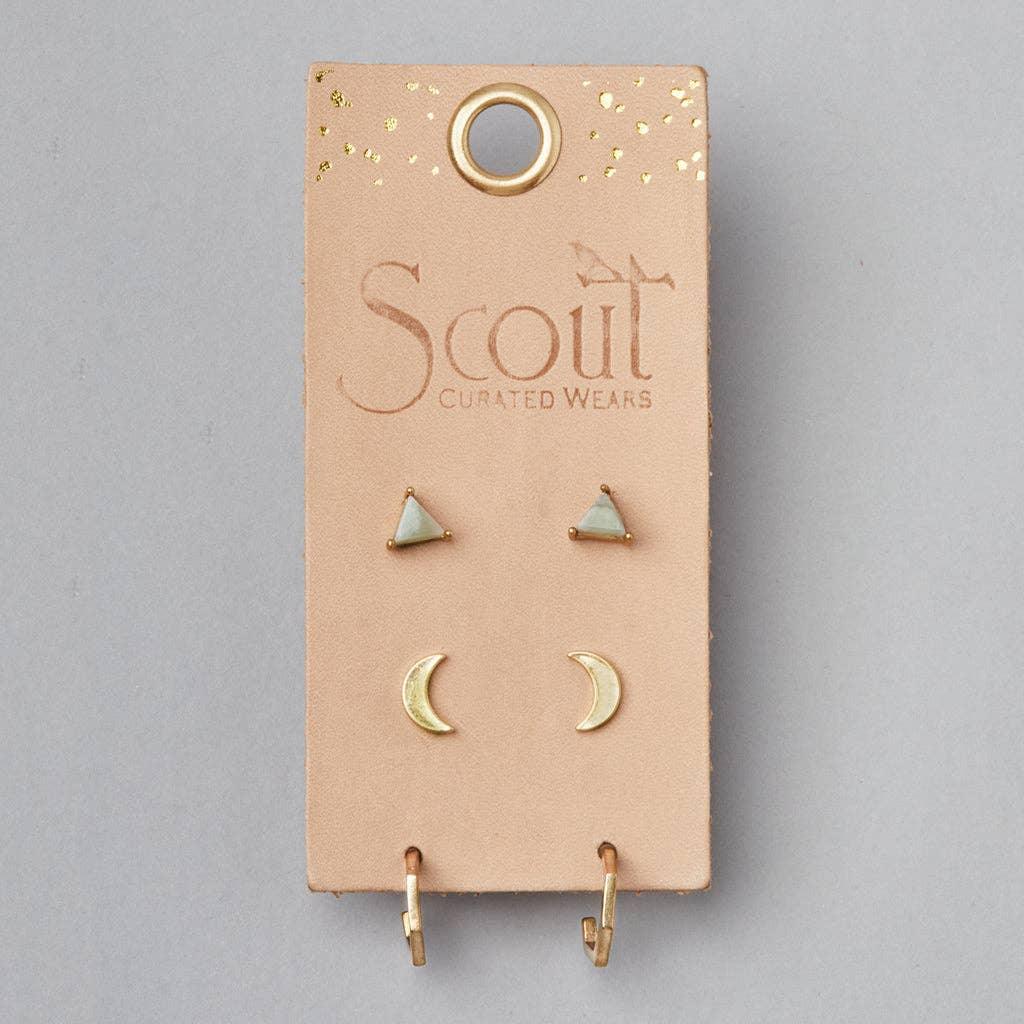 Ella Stud Trio -  Gold Earrings