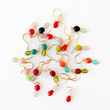 Load image into Gallery viewer, Lime |Tiny Earrings Small bead earrings Little color drop earrings
