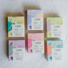 Load image into Gallery viewer, Luxe Lavender + Oat Shower Steamer Fizzy Bomb | Cait + Co

