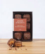 Load image into Gallery viewer, Sea Salt Caramels Milk Chocolate  Gift Box | Coblentz Chocolate Company
