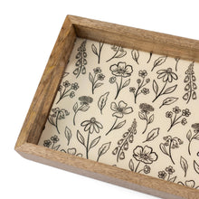 Load image into Gallery viewer, Mango Wood Tray| Pressed Floral | Elyse Breanne Design
