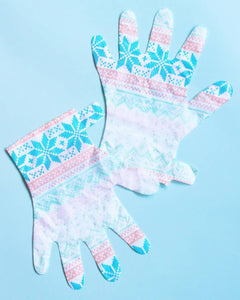 Mittens | Holiday Moisture Smoothing Hand Gloves : Single | My Spa Life