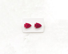 Load image into Gallery viewer, Red Arrowhead KC Kansas City Chiefs Acrylic Stud Earring
