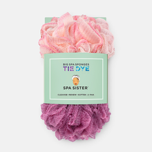 Load image into Gallery viewer, Tie Dye Big Spa Sponges: Pink / Mauve| Bath Accessories Company
