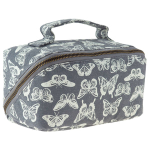 Zip Cosmetic Bag: Navy Floral | Karma