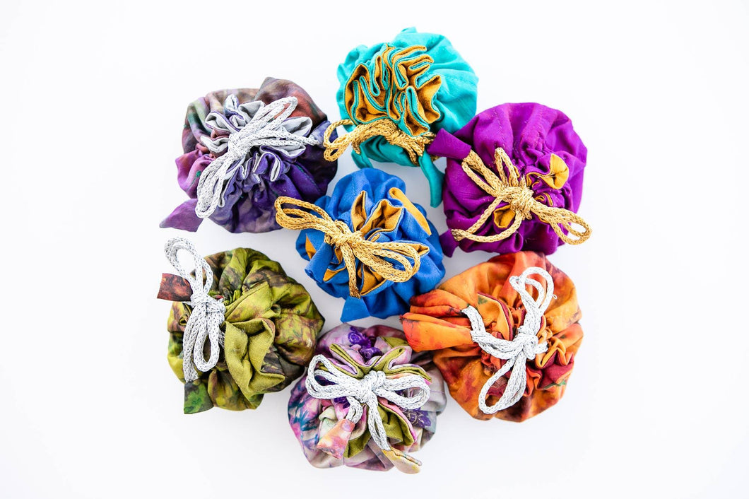Assorted Medium Jewelry Bag: Assorted Silk