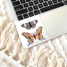 Load image into Gallery viewer, Sticker Pink Swallowtail Butterfly, 3x2in
