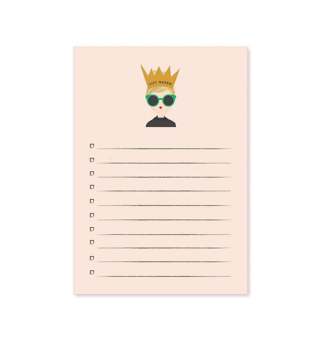 List Queen Notepad | Ginger P. Designs