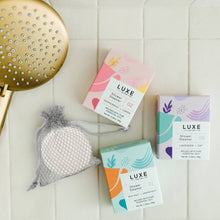 Load image into Gallery viewer, Luxe Lavender + Oat Shower Steamer Fizzy Bomb | Cait + Co
