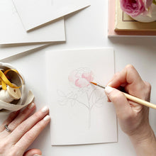 Load image into Gallery viewer, Garden flowers paintable notecards  | emily lex studio
