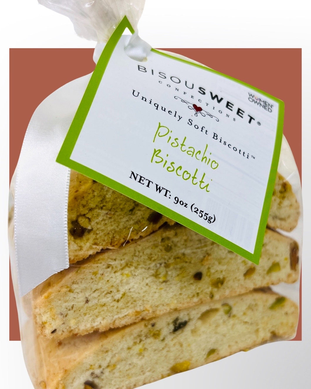 Bisousweet- Pistachio Biscotti