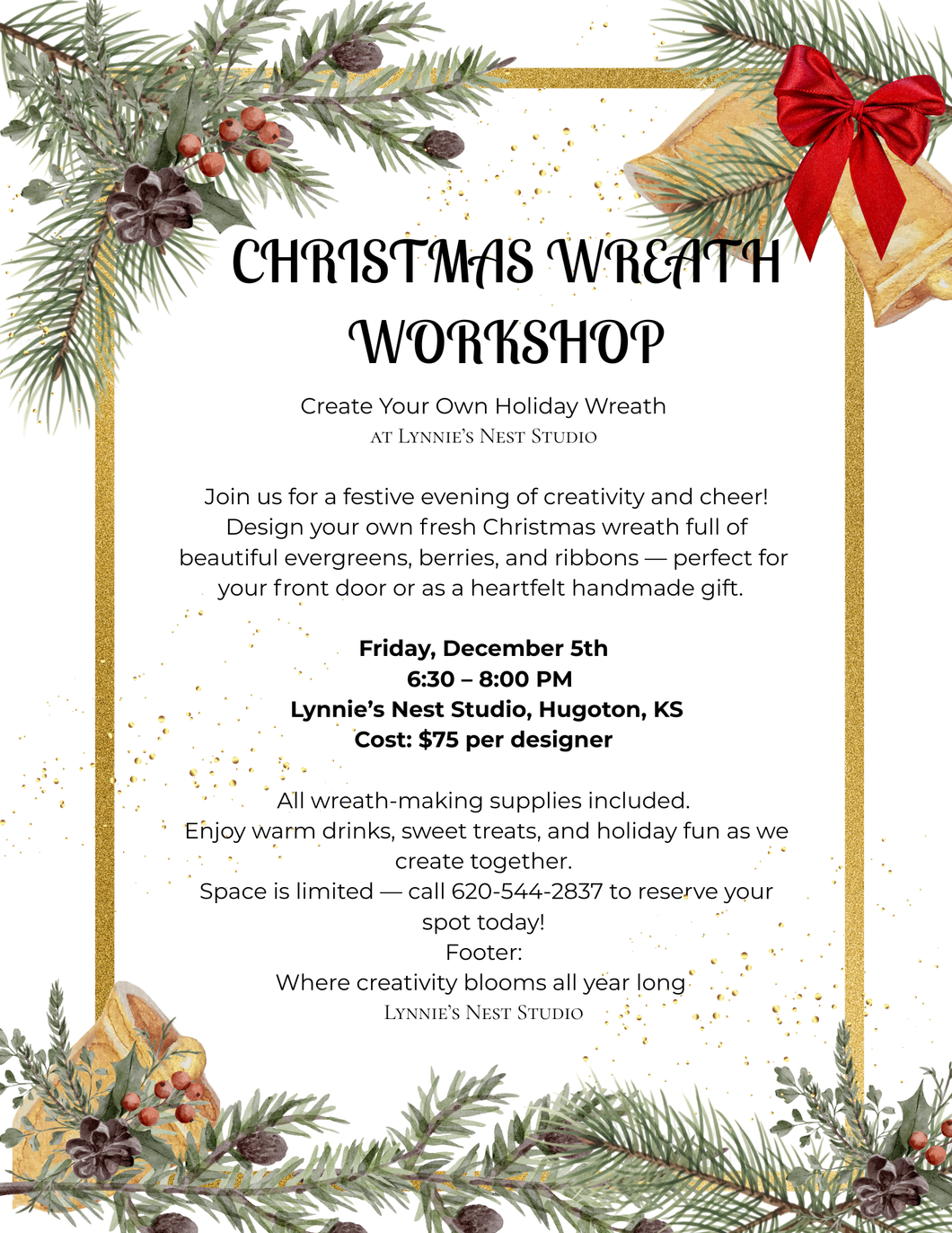 Create Your Holiday Wreath December 5