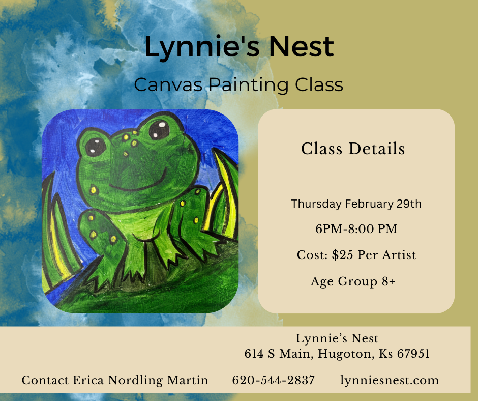 Canvas Painting Class | February | Leap Into Spring