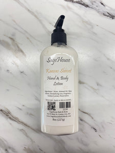 SageHouse Bath & Body | Lotion | Kansas Sunset | Large