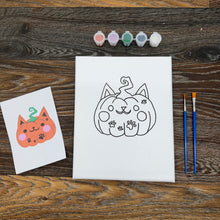 Load image into Gallery viewer, DIY Paint Kit- Pumpkin Kitty
