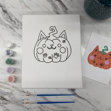Load image into Gallery viewer, DIY Paint Kit- Pumpkin Kitty
