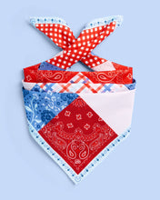 Load image into Gallery viewer, Patriotic Banner | America 250 Patchwork Headscarf | xo, Fetti
