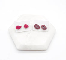 Load image into Gallery viewer, Red Arrowhead KC Kansas City Chiefs Acrylic Stud Earring
