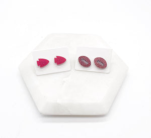 Red Arrowhead KC Kansas City Chiefs Acrylic Stud Earring