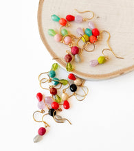 Load image into Gallery viewer, Lime |Tiny Earrings Small bead earrings Little color drop earrings
