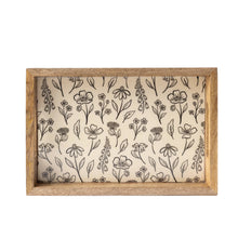 Load image into Gallery viewer, Mango Wood Tray| Pressed Floral | Elyse Breanne Design
