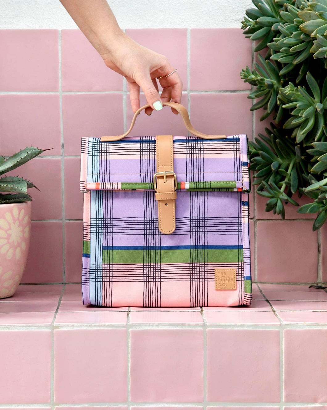 Meadow Lunch Picnic Insulated Cooler Satchel Bag