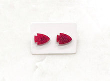 Load image into Gallery viewer, Red Arrowhead KC Kansas City Chiefs Acrylic Stud Earring
