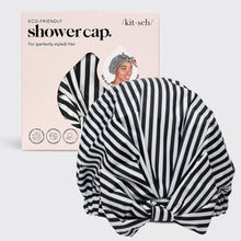 Load image into Gallery viewer, Stripes Luxury Shower Cap | KITSCH

