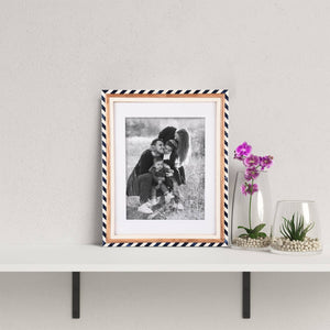 14x18 Photo Frames Marquet-Bevel Collection Pack of 2 Blue & White  | Handicrafts Home