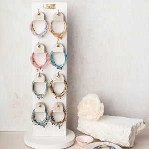 Chromacolor Miyuki Bracelet Trio - Turquoise Multi/Silver