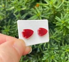 Load image into Gallery viewer, Red Arrowhead KC Kansas City Chiefs Acrylic Stud Earring
