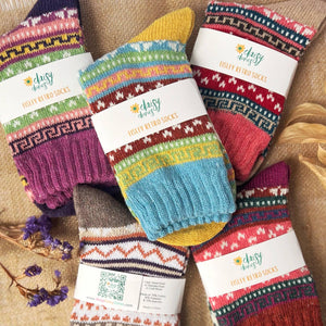 Coral | Eisley Retro Socks | Daisy Dunes